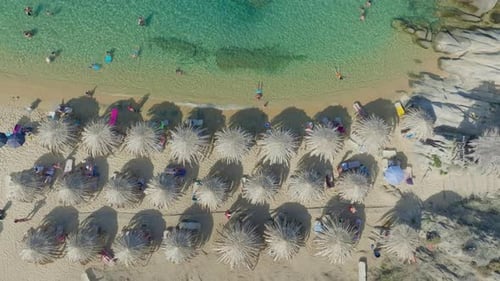 Stunning Aerial View of Beach with Turquoise Water