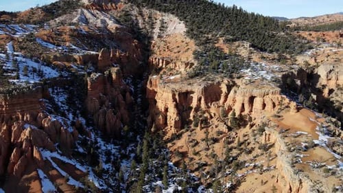Aerial of the rugged landscape of southern Utah