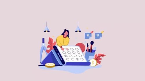 Business Planning Animation Scene