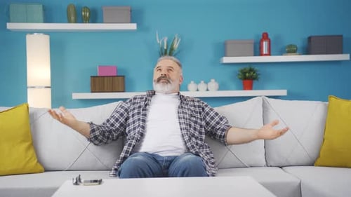 Happy and peaceful man.