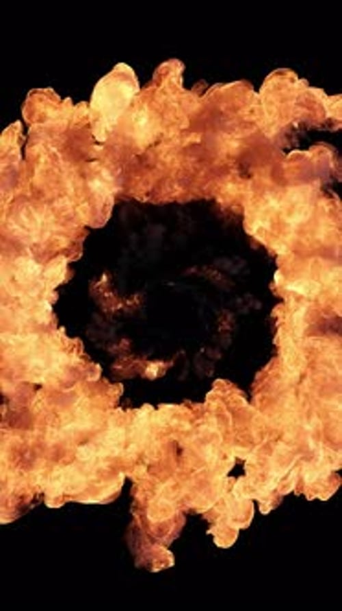 Feuerwirbelübergang Vertikal