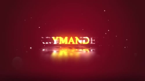 Minimalist Glowing Text Title Reveal with Reflection