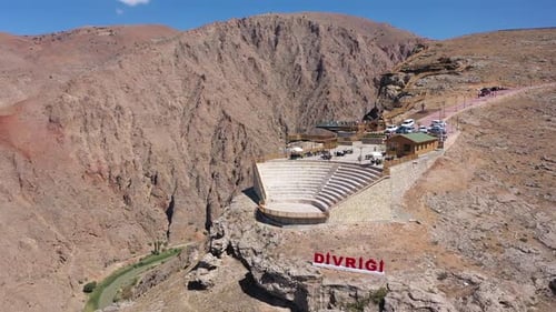 Aerial View Of The Tourist Area On The Cliffs