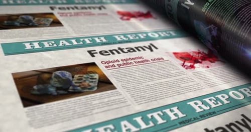 Newspaper Printing Fentanyl Opioid Crisis Health Report