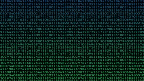 numbers numeric words fast loop hacking concept