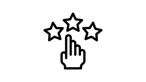 rating line icon animation