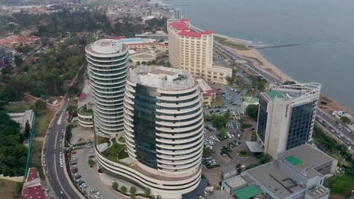 Mozambique Maputo, traveling in, drone 4K footage