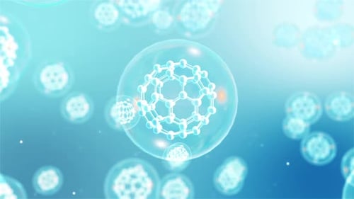 Science background with molecule or atom, Abstract structure for Science or medical background