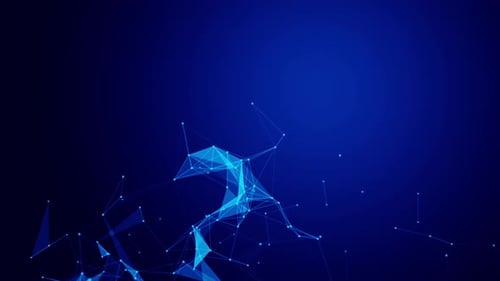 Blue Modern Plexus Network Background Loop V3