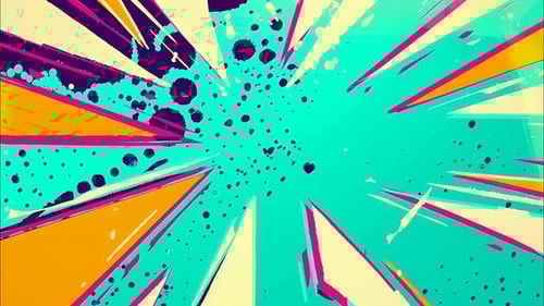 Energetic Grunge Burst Abstract Reveal Background Animation
