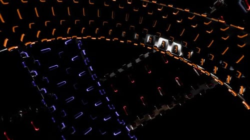 Dynamische LED-Muster sorgen für einen faszinierenden VJ-Loop für Musikveranstaltungen