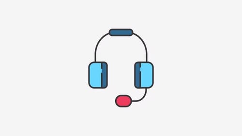 Animación de iconos de auriculares