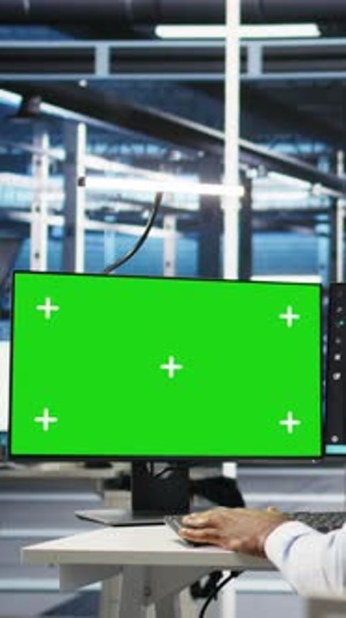 Administrador de data center de vídeo vertical usando um PC de tela verde para fazer a programação da árvore de nós