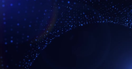 Fondo abstracto de partículas resplandecientes y resplandecientes, para presentaciones, bucle sin fisuras