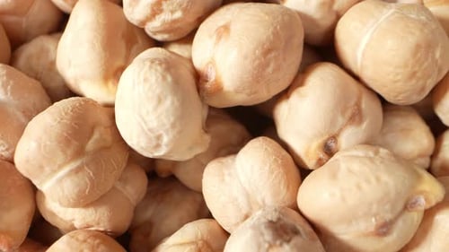 Close Up of Dried Chickpeas