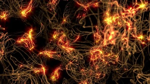 Abstract Flowing Energy Lines Background Motion Graphic