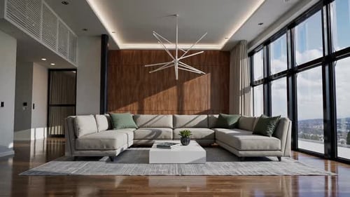 Contemporary Living Room Interior with Modern Design