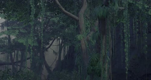 Jungle Vines Parting Reveal Animation