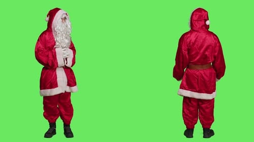 Santa Claus on Full Body Greenscreen