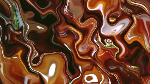 Hintergrund Schwarz Grün Rot Gelb Seidig Trendy Wavy Liquid Animation