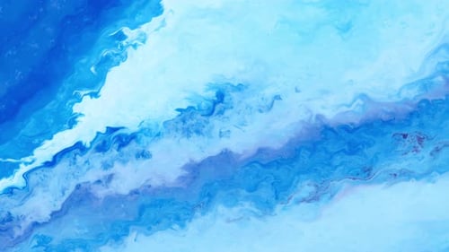 Swirling Blue and White Abstract Liquid Background