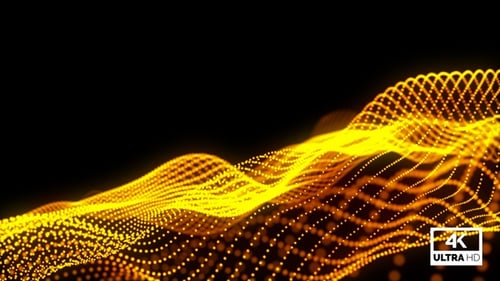 Dynamic Golden Particle Wave Background