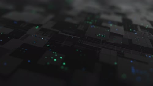 Abstract high tech digital technology background 4K loop.