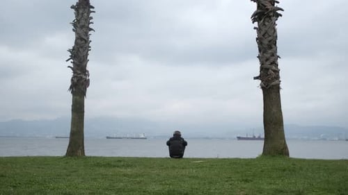 Allein im Meer