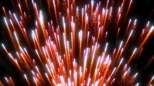 Vibrant Abstract Particle Burst Celebration Background