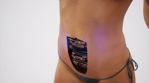 Cybernetic Woman Transformation with Robotic Parts