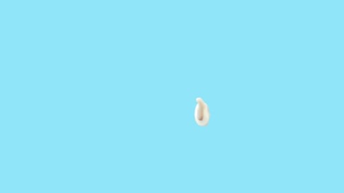 Milk Spread 3D-Renderbewegung inklusive Alpha