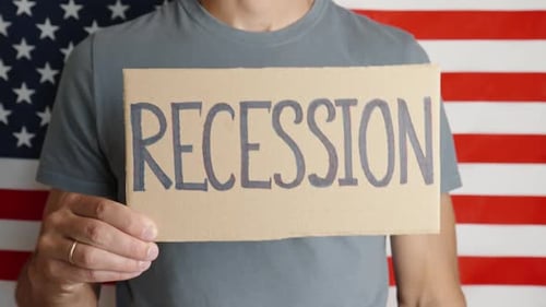 USA Economic Recession Concept Financial Crisis