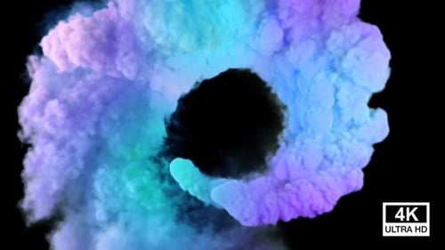 Abstract Fluid Smoke Burst Reveal Transition