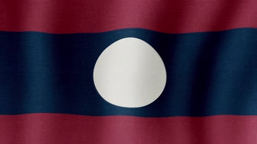 Die Nationalflagge von Laos