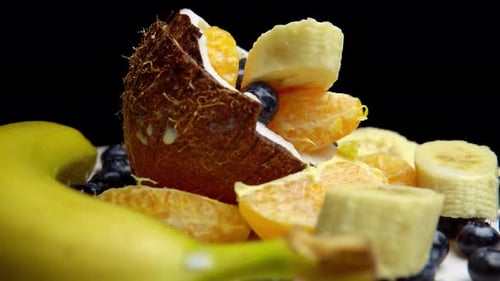 Fresh Fruit with Banana, Orange, and Coconut