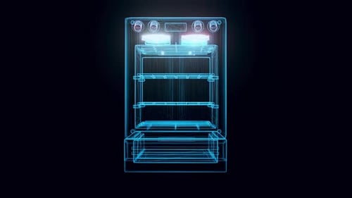 Modern Household Kitchen Oven Hologram Hd