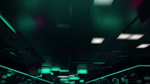 Futuristic Computer Security Network Title Intro