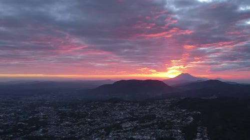 Burst of Colors Epic Time Lapse of City at Dawn