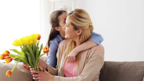 Daughter Surprises Mother With Birthday Flowers