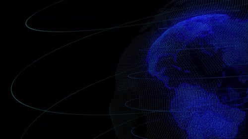 Erdpartikel Hintergrund 4K