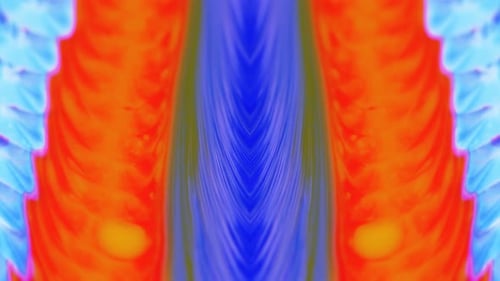 Movable Yellow Blue Red Background with an Ornamental Pattern