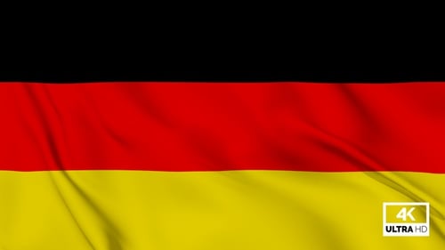 Seamless Waving German Flag Loop Animation