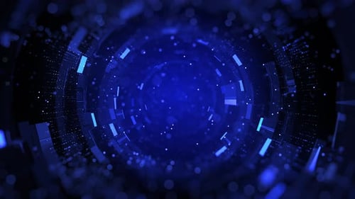 Digital Tunnel Of Cyberspace 01250