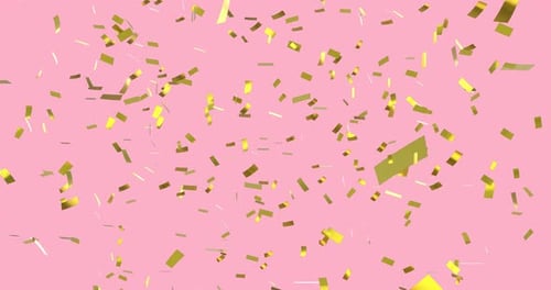 Fallendes Goldkonfetti