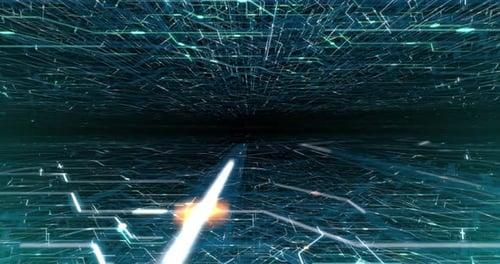 4K seamless loop of printed circuit board (PCB) in motion.