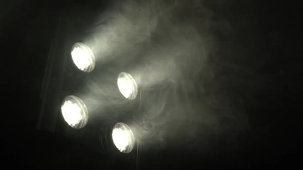 Cover for Searchlights with Flickering Light Create Color Music