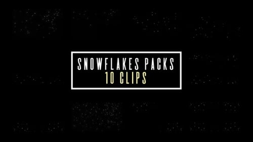 Animated Winter Snowflakes Falling Overlay Pack