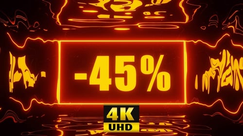 Neon Glowing Discount Percentage Loop