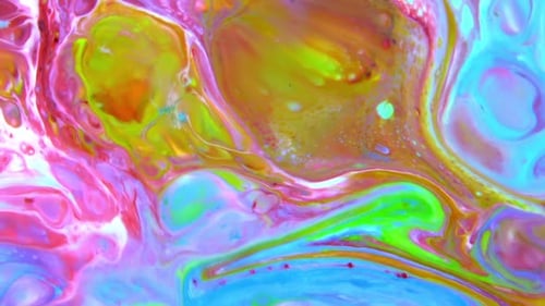 Color Explosion Abstract Art Painting