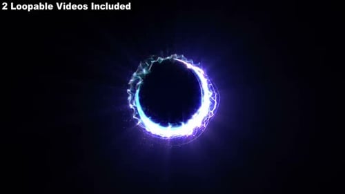 Loopable Futuristic Energy Plasma Ring Transition